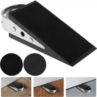 Buffer Security Metal Door Stopper Heavy Duty Door Wedge with Rubber Non-Slip Door Stop Wedge Sturdy Durable Doorstop Bumper