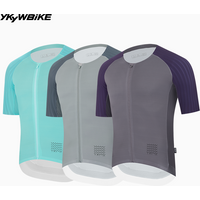 AliExpress YKYWBIKE 2026 Men MTB Collarless Cycling Jersey Aerodynamic Raglan Short Sleeve Bicycle Shirt Road Bike Summer Jersey Pro