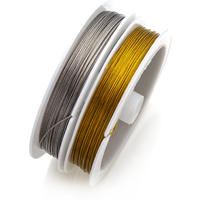 1 Roll 0.3 0.35 0.45 0.5 0.6 1.0mm Resistant Strong Line Stainless Steel Wire Tiger Tail Beading Wire For Jewelry Making Finding