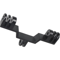 AliExpress XT-XINTE Aluminum Dual Twin Mount Adapter for GoPro Hero 11/10/9/8/7/6/5 Bicycle Computer Holder Camera Housing Handheld monopod