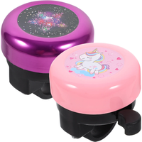 AliExpress 2Pcs Cute Bicycle Handlebar Bell Loud Sound Alarm Warning Mini Kids Bike Horn Bells Cycling Ring Children Bike Accessories