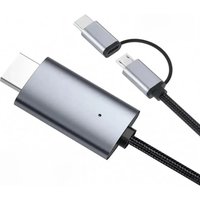 LD39 Wire HD Type C/Micro USB to HDMI-Compatible Cable Streaming Display TV Stick Dongle for Android Phone Tablet to TV