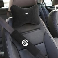 Car Headrest Neck Pillow Seat Belt Shoulder Pad For Fiat Viaggio Abarth 500 Punto Bravo Panda Tipo Stilo Ducato Auto Accessories