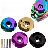 AliExpress NANLIO Bicycle Headset Cap Burnt Blue MTB Road Bike Stem Headset Top Cap Cover with Screw for 28.6mm Fork Head Tube Cycling Accessories