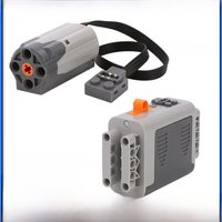 MOC Technology PF blocks Power Functions AA Battery Box Case & M Motor Technical for Robot Car compatible with All Brand blocks