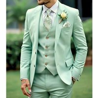 Elegant Wedding Men Suits 2025 High Quality Single Breasted Notch Lapel 3 Piece Jacket Pants Vest Full Sets Costume 2025