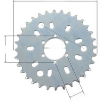 AliExpress LeSiRacing 32T Wheel Sprocket 32 Tooth Fit 49cc 50cc 66cc 80cc Motorized Bicycle Bike Moped Fit 415 chain 9 Hole Sprocket Mount Kit Parts