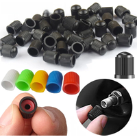 AliExpress NONE Car Tire Valve Caps Motorcycle Bicycle tire valves cover dust caps Plastic Black Bike Tyre Wheel valve caps Auto Accessories