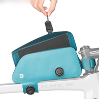 AliExpress Rhinowalk Bicycle Top Tube Bag Waterproof Magnetic Buckle & Knob Lacing System Ultralight Cycling Frame Pack Fit MTB Road Bike