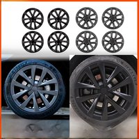 4PCS Hub Cap Performance Replacement Wheel Cap Automobile Full Rim Cover Accessories for Tesla Model 3 18 Inch Hubcap 2018-2023