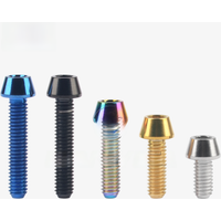 AliExpress Wanyifa Titanium Ti Bolts M4 x 8 12 15 20mm Allen Key Taper Head Bolt Screw for Bicycle Thumb Shifter