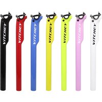 AliExpress Vitchey Full Carbon MTB Bicycle Seatpost Seat Tube Mountain Road Bikes Seat Tube 27.2/30.8/31.6*350/400mm Cycling Seatpost