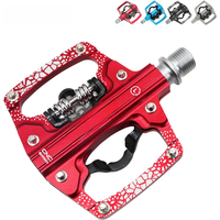 AliExpress MZYRH Bicycle Pedal 2 In 1 With Free Cleat For SPD System MTB Road Aluminum Anti-slip Sealed Bearing Bike Pedels