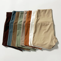 AliExpress NONE Sexy Solid Color Soft Tight Women Fitness Sport Short High Waist Yoga Short Leggings Cycling Comprehensive Training Jog Athletic