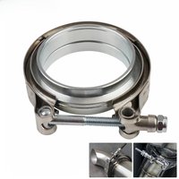 2" 2.5" 3" 3.5" 4" V-Band Clamp With Flange Male Female Fit for Exhaust System, Turbocharger, Downpipe, Muffler