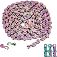 AliExpress ZTTO MTB Road Bike Colorful Chain 8s 9s 10s 11s 12s Speed Chain Universal High Quality Durable Chain Current With Missing Link