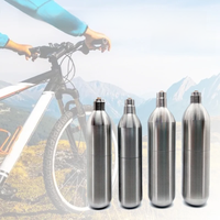 AliExpress NONE Rechargeable co2 cylinder 12g 16g CO2 Cartridges Refill CO2 Inflator for Bike Tires Brewing Equipment With Threaded Unthread