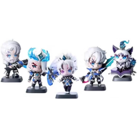 Original LOL League of Legends EDG Yuumi Zoe Viego Aphelios Mini Anime Action Figures Collectible Ornaments Model Gift