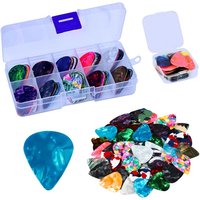 Guitar Picks Premium Celluloid Guitar Pick Thin Variety Packs for Acoustic Guitar Electric Guitar Bass(0.5mm) Guitar Accessories
