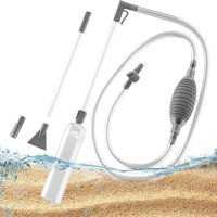 AliExpress NONE Siphon Pump with Filter Nozzle Fish Tank Water Changer Air Pump Cleaning Accessorie Handheld Aquarium Gravel Cleaner Vacuum Tool