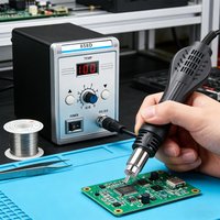 Heißluftpistole 858D Rework-Lötstation Heißluftgebläse 220V 700W Haartrockner für Lötarbeiten SMD SMT Schweißreparaturwerkzeug