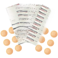 50pcs/set Round Shape Band Aid Transparent/non-transparent Wound Plasters Vaccination Hemostasis Patch Adhesive Bandages Strips