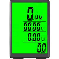 AliExpress NONE Bicycle Computer Wireless Bike Computer Waterproof Drop-resistant Properties Speedometer w Green LCD Backlight Bike Accessories