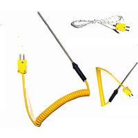 1pcs K-probe Thermocouple Temperature Sensing Wire Probe Suitable for TM902C DM6801 TES1301 Digital Thermometer