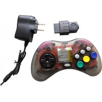 High quality Wireless Game Controller for Sega Saturn SS accessory transparent black