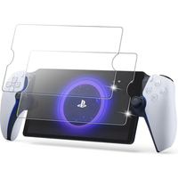 2pack 9H Tempered Glass for PlayStation Portal Anti-Fingerprint Bubble Round Edge Screen Protector 0.3mm Film for PS Portal