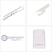367D PD Ruler Eye Chart Eye Occluder Pocket Double Side Eye Chart Eye Test Chart for Visual Acuity Exam and PD Measurement