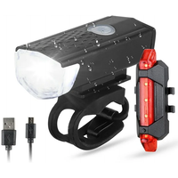 AliExpress NONE Bike Bicycle Light USB LED Rechargeable Set MTB Road Bike Front Back Headlight Lamp Flashlight Cycling Light Cycling Accessories