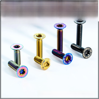 AliExpress TAIMEILI 1PCS Titanium alloy countersunk head screw T2 series m6x12-304050mm bicycle refitting screw