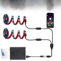 AliExpress arteco USB Bluetooth RGB Led Strip Light Battery Powered Scooter Flexible Diode Tape Led Backlight For Bicycle Skateboard Bike Lighting