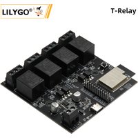LILYGO® TTGO T-Relay ESP32 Carte de développement de relais t-relai ESP32, Module sans fil DC 5V, 4 groupes, 4 mo Flash, WiFi, Bluetooth, télécommande de commutateur