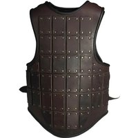 Medieval Viking Pirate Knight PU Leather Body Chest Armor Roman Gladiator Saxon Breastplate Cosplay Costume Brigandine Cuirass