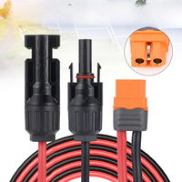 1M/2M/3M Solar Connector to XT60I- F Female Plug Adapter 12AWG Cable Connect Solar Panel Charge Cable for Portable Power Station