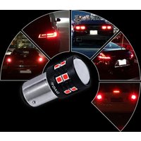 BAZ15d P21/4W 566 15 SMD 3030 LED Sidelight Rear Stop Brake Tail Light Bulbs Red