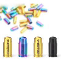 AliExpress RISK Titanium Presta Schrader Valve Cover Waterproof Dustproof MTB Road Bicycle FV AV Cap Removal Tool Cycling Parts Accessories