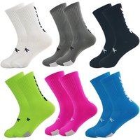 AliExpress TLIT 5 Pairs Cycling Socks Men Bicycle Sport Running Bike Socks Mid Tube Compression Outdoor Racing MTB Road Bike Socks Breathable