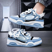 Men Chunky Walking Bread Shoes Retro Women Thick Soft Sole Jogging Sneakers Couple Platform Trainers Student Running Footwear