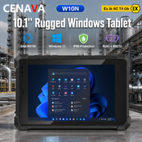 CENAVA W10N 10.1 Inch IP68 Rugged Windows 11 Tablet Intel N5100 8GB 128GB RJ45 RS232 Industrial PC Shockproof Waterproof Tablet