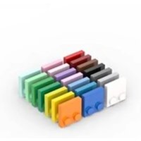 50pcs MOC Parts 33909 Tile Modified 2 x 2 Compatible Bricks DIY Assmble Building Blocks Particle Kid Toy Gift Puzzle Brain