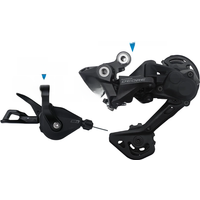 AliExpress Shimano SHIMANO DEORE M4120 2x10v/11v Groupset M4100 Shifter and M4120 /M5120 Rear Derailleur - SHADOW RD - 2x10/11-speed Original parts