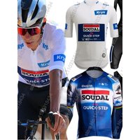 AliExpress NONE France Tour Soudal Quick Step 2026 Cycling Jersey Set REMCO EVENEPOEL Belgium Clothing Road Bike Shirt Suit Bicycle Bib Pants