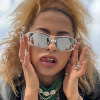 AliExpress SIXYEYES Fashion Y2K Sunglasses Goggle Men Women Sport Mirror Sun Glasses Female Tinted Lens Eyewear UV400 Cycling Outdoor Eyeglasses