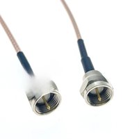 cable F MALE TO F male connector coaxial 75 ohm Cable RG179