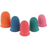 5Pcs Counting Cone Rubber Thimble Protector Sewing Quilter Finger Tip Craft Needlework Sewing Accessories DIY Tools Supplies