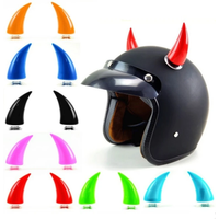 AliExpress NONE Large Size Motorcycle Helmet Decoration Devil Horn Colorful Motorbike Bicycle Decoration Helmet Stickers Accessory