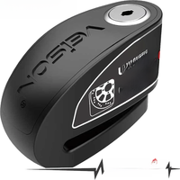 VEISON Motorcycle Alarm Lock Bike Waterproof Disc Lock Warning 130DB Security Anti Rotor Padlock Disc Brake Lock New